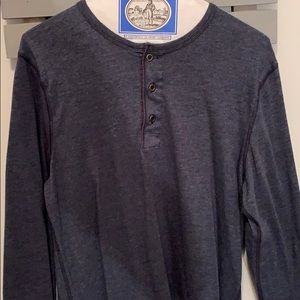 Navy Henley Long Sleeve.